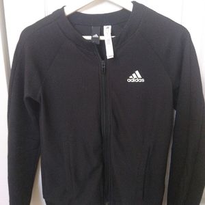 Adidas black zip-up